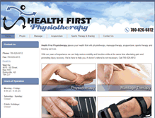 Tablet Screenshot of healthfirstphysio.com